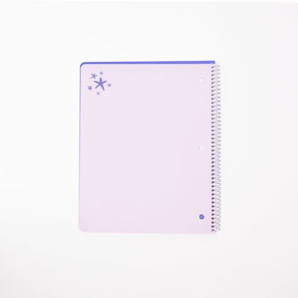 Ecokind by U Style Mess-Proof Glitter 1 Subject Notebook, Wide Rule, 8.5″ x 10.5″, 80 Sheets