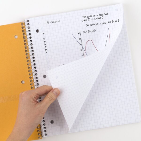 Five Star Spiral Notebook + Study App, 1 Subject, Graph Ruled, 8.5″ x 11″