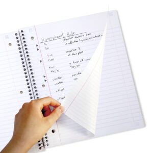 Five Star Spiral Notebook + Study App, 1 Subject, Wide Ruled, 8" x 10.5", 4 Pack - Image 2