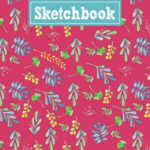 Sketchbook: 8.5 x 11 Notebook for Creative Drawing and Sketching Activities with Floral Watercolor Themed Cover Design (Paperback) - Image 1