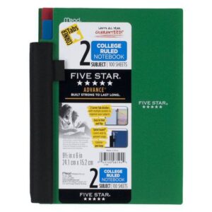 Five Star 2-Subject Notebook - Image 4