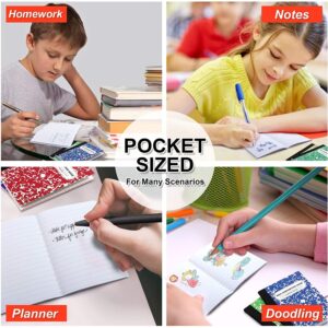 Composition Notebook, Mini Sized 30 Pack 5 Colors Narrow Ruled Mini Composition Books Bulk by Feela, Small Pocket Marble Cute Journal Notebooks, Pocket Sized 4.5 x 3.25 in - Image 6