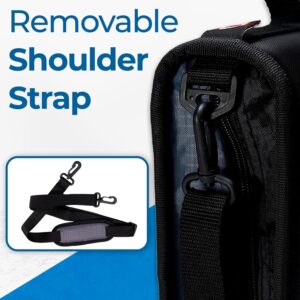 Case-it The Dual 2.0 Zipper Binder – Two 2 Inch D-Rings – 5 Subject File Folder – Multiple Pockets – 800 Sheet Capacity – Comes with Shoulder Strap – Blue Dual-301