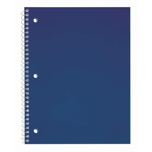 Just Basics® Poly Spiral Notebook, 8 1/2″ x 10 1/2″, Wide Ruled, 140 Pages (70 Sheets), Blue Just Basics® Poly Spiral Notebook, 8 1/2″ x 10 1/2″, Wide Ruled, 140 Pages (70 Sheets), Blue