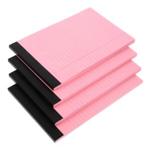 OUNONA 4Pcs Multi-use Notebook Tearable Memo Pad Convenient Legal Pad Lined Paper Pad Legal Notepad