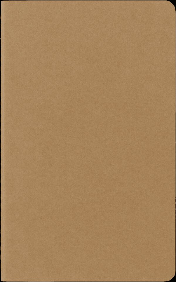 Moleskine Cahier Journals (Set of 3), Large (5″ x 8.25″), Ruled, Kraft Brown