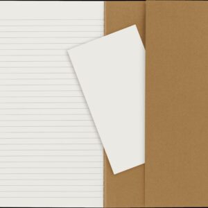 Moleskine Cahier Journals (Set of 3), Large (5″ x 8.25″), Ruled, Kraft Brown