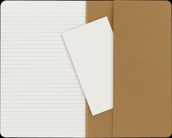 Moleskine Cahier Journals (Set of 3), Large (5″ x 8.25″), Ruled, Kraft Brown