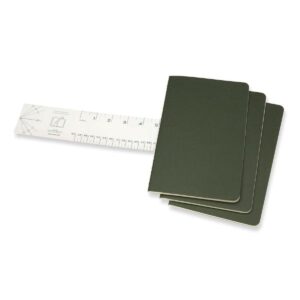 Moleskine Cahier Journals (Set of 3), Large (5″ x 8.25″), Ruled, Kraft Brown