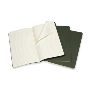 Moleskine Cahier Journals (Set of 3), Large (5″ x 8.25″), Ruled, Kraft Brown