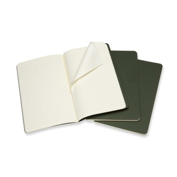Moleskine Cahier Journals (Set of 3), Large (5″ x 8.25″), Ruled, Kraft Brown