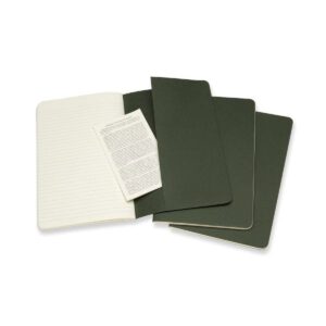 Moleskine Cahier Journals (Set of 3), Large (5″ x 8.25″), Ruled, Kraft Brown