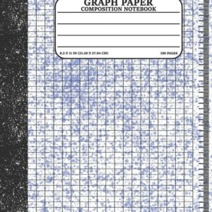 Bottota Publication Graph Paper Composition Notebook, 8.5″ x 11″, 50 Sheets