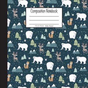 Composition Paper Composition Notebook: 7.5 x 9.25, Wide Ruled 100 Sheets - Image 1