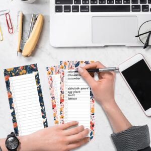 NAISHIER Magnetic Fridge Notepads, Floral Design, 8 Packs 400 Sheets, 70g Premium Paper, Tear-Off Sheets, Perfect for Daily Schedules, Task Management & Shopping Lists - Image 4