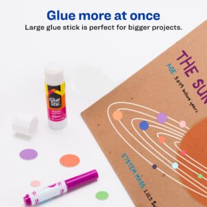 Avery Glue Stic, Nontoxic, Permanent, 1.27 oz., 18/BX