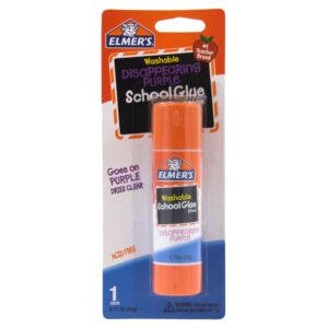 Elmer’s Disappearing Purple School Glue Stick, Washable, 22 Gram, 1 Count