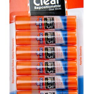 Elmer’s Non Toxic Clear Glue Sticks, 6 Count
