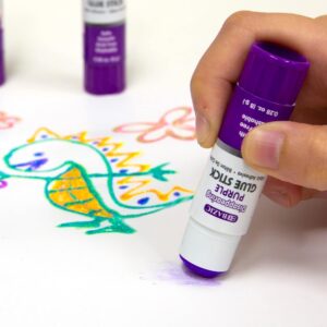BAZIC Washable Disappearing Purple Glue Stick 8g, Acid Free (4/Pack), 1-Pack - Image 2