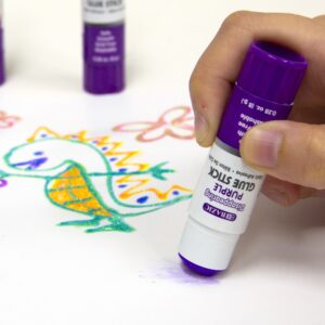 BAZIC Washable Disappearing Purple Glue Stick 8g, Acid Free (4/Pack), 1-Pack - Image 13