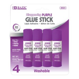 BAZIC Washable Disappearing Purple Glue Stick 8g, Acid Free (4/Pack), 1-Pack - Image 15
