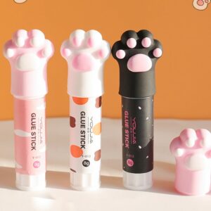 FAIOIN Cute for Cat Claw Quick Stick Solid Glue Kawaii Stick Solvent Non Toxic Multi Us - Image 5