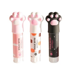 FAIOIN Cute for Cat Claw Quick Stick Solid Glue Kawaii Stick Solvent Non Toxic Multi Us - Image 11