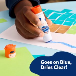 Elmer's BlooStick Buddies Glue Sticks, Disappearing Blue, 6g, 4 Count - Image 3