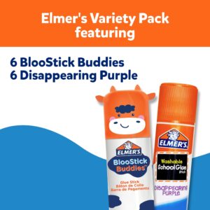 Elmer's BlooStick Buddies Glue Sticks, Disappearing Blue, 6g, 4 Count - Image 8