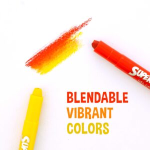 U.S. Art Supply Super Crayons Set of 36 Colors - Smooth Easy Glide Gel Crayons - Bright, Blendable and Washable - Image 5
