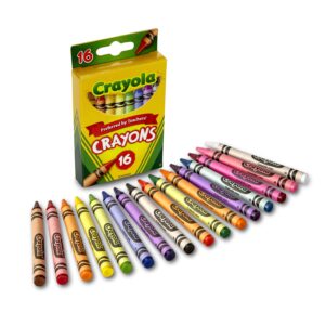 Crayola Classic Crayons, 16 Ct, Back to School Supplies for Kids, Art Supplies