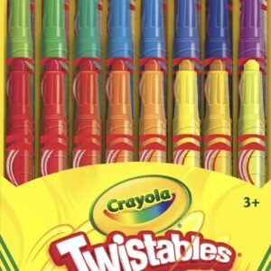 Crayola Twistables Mini Crayon Set, 24 Ct, Back to School Supplies, Multi-Color
