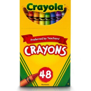 Crayola Crayons, 48 Ct, Back to School Supplies for Kids, Classroom Must Haves for Teachers, Arts & Crafts, Gifts for Kids, Ages 4, 5, 6, 7