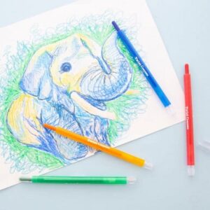 BAZIC 8 Color Twistable Crayons, Twist Up Propelling Crayon, 1-Pack - Image 5