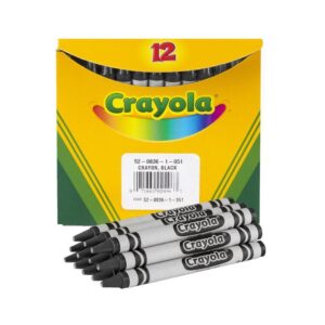 Crayola Bulk Crayons, 12 Count, Black - Image 7