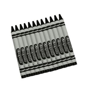Crayola Bulk Crayons, 12 Count, Black - Image 9