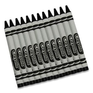 Crayola Bulk Crayons, 12 Count, Black - Image 11