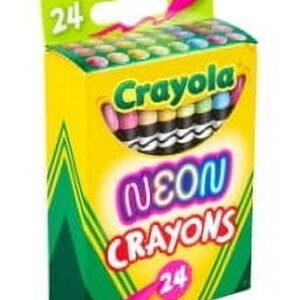 Crayola Neon Crayons, 24 Ct, School Supplies, Classroom Must Haves, Cute Crayons, Arts & Crafts, Coloring Gift for Kids, Ages 3+ - Image 3