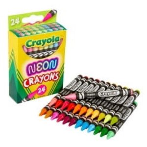 Crayola Neon Crayons, 24 Ct, School Supplies, Classroom Must Haves, Cute Crayons, Arts & Crafts, Coloring Gift for Kids, Ages 3+ - Image 4
