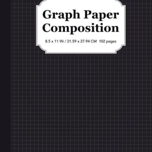 Graph Paper Composition Notebook: Quad Ruled 5x5, Grid Paper for Students in Math and Science, (Paperback) - Image 1