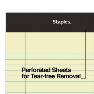 Staples Notepads 5" x 8" Narrow Canary 50 Sheets/Pad 12 Pads/Pack (26829) 163832 - Image 5