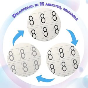 5 Pcs Magic Practice Copybook, Reusable Grooved Handwriting Workbooks for Age 3-8 Calligraphy