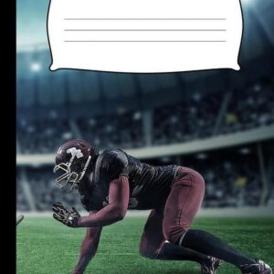 Composition Book: American Football Composition Notebook Wide Ruled (Paperback)