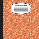 Blank Classic Wide Rule Composition Notebooks, 85in x 11in, Orange, 100 Sheets