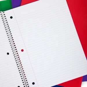 50 Pack of Bulk Wholesale 1 Subject 70 Sheet College Ruled Lined Spiral Notebooks in Assorted Colors - Image 3