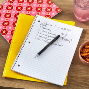 Pen+Gear 1 Subject Notebook, College Ruled, 8" x 10.5", Red and Pink Starburst, 70 Sheets - Image 3