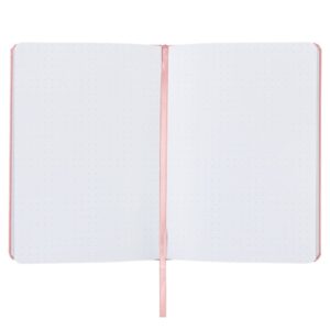 JAM Paper Hardcover Notebook with Elastic Band, Baby Pink, Large, 5 7/8 x 8 1/2 in, 1/Pack - Image 2