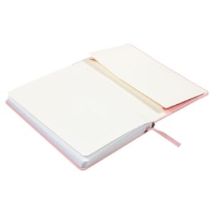 JAM Paper Hardcover Notebook with Elastic Band, Baby Pink, Large, 5 7/8 x 8 1/2 in, 1/Pack - Image 5
