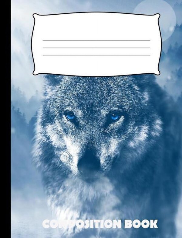 Composition Book: Wolf Composition Notebook Wide Ruled (Paperback)
