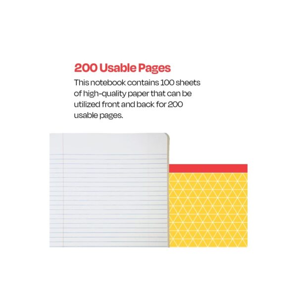 Marble Composition Books, Wide Ruled, 9-3/4 x 7-1/2 Inches, 100 Sheets Each, Assorted Colors, Pack of 6
